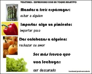 Las verduras en las expresiones populares