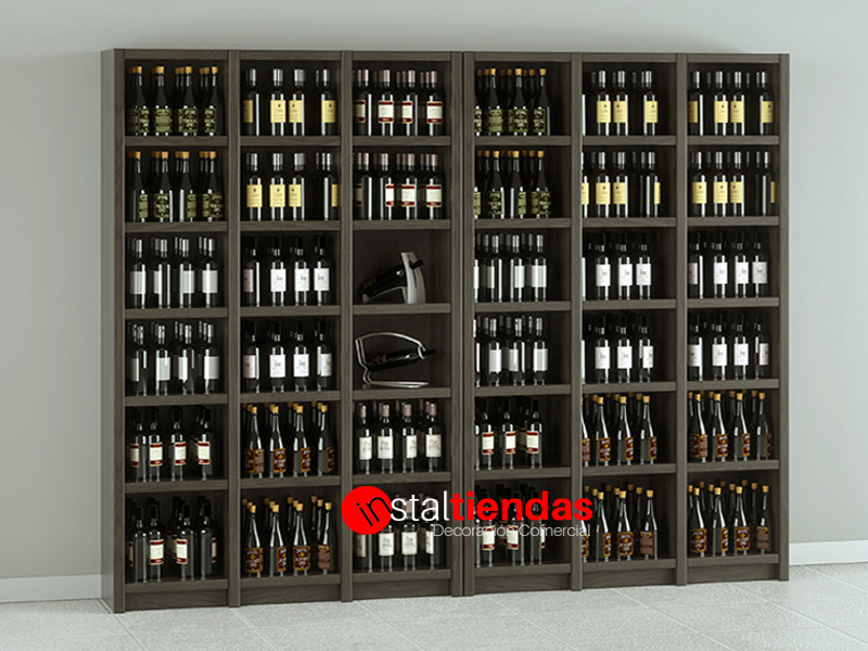 Manejable mueble vinoteca para botellas de vino y otras bebidas transparente mDesign Juego de 4 botelleros apilables de diseño Práctico estante para vino en plástico para hasta 5 botellas 