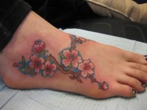 Tatuajes de flor de durazno