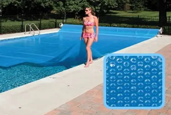 Cubierta de burbujas rectangular hecha a medida para piscinas tubulares sobre el suelo o enterradas de 2 ma 15 metros, cubierta solar para mantener el calor del sol en la parte superior3