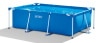 Piscina rectangular INTEX estructura metálica 28272, para bañar a los niños en familia o con amigos y amigos, fácil y rápido de montar para el baño
